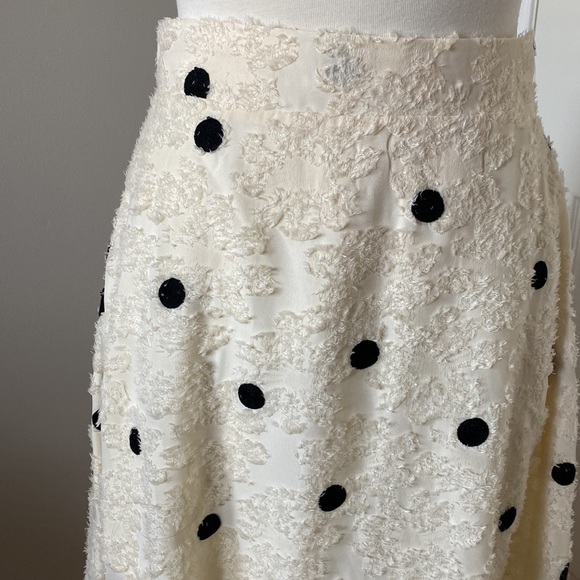 Anthropologie Eri + Ali Andrea Textured Polka Dots Midi Skirt - Picture 9 of 15